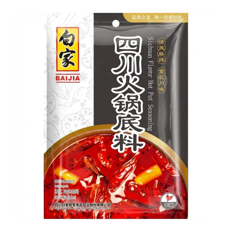 Bouillon pour fondue Sichuan forte – BAIJIA – 200 g