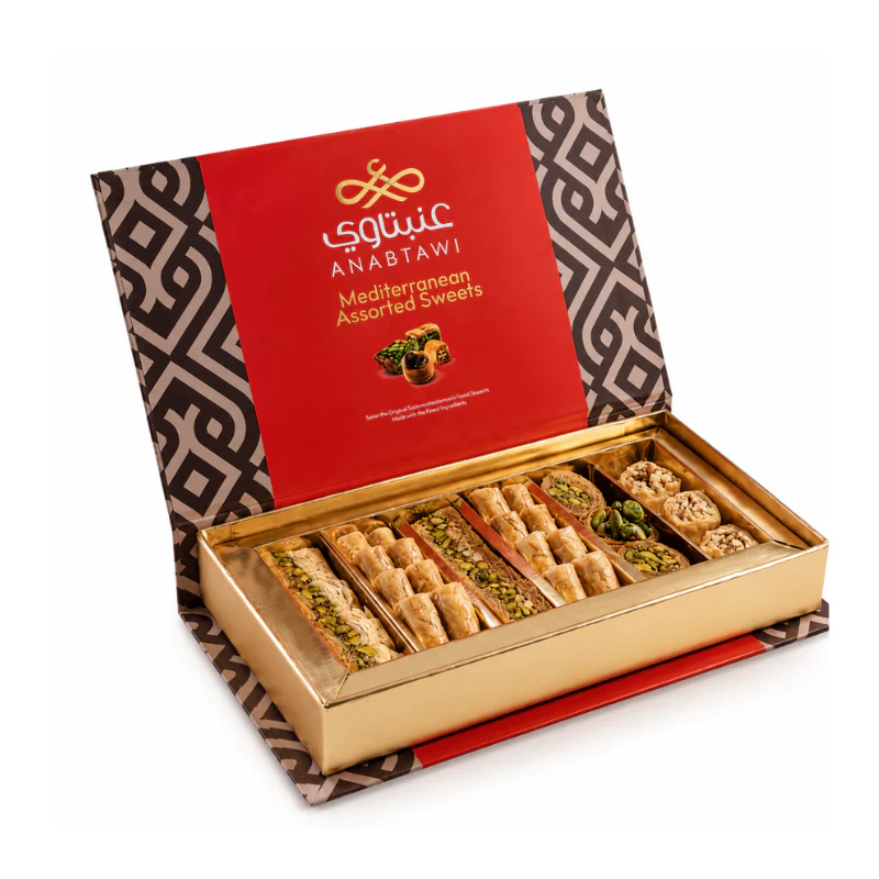 Assortiment de baklavas classiques (boîte rouge) - ANABTAWI - 450g