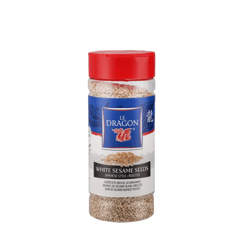 Graines de sésame grillées, blanches, en saupoudreuse - LE DRAGON - 130g