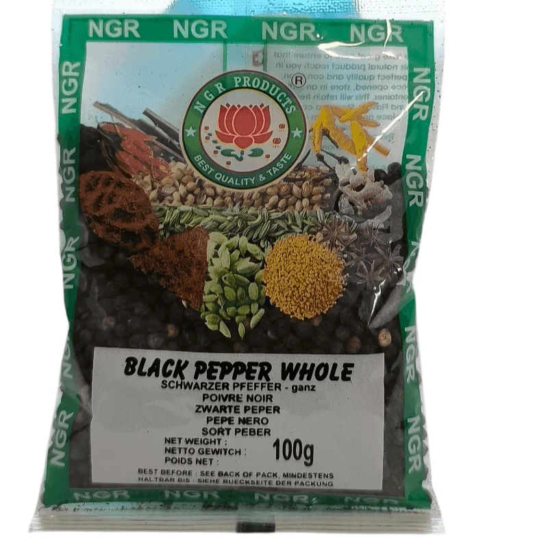 Grains de poivre noir - NGR - 100g