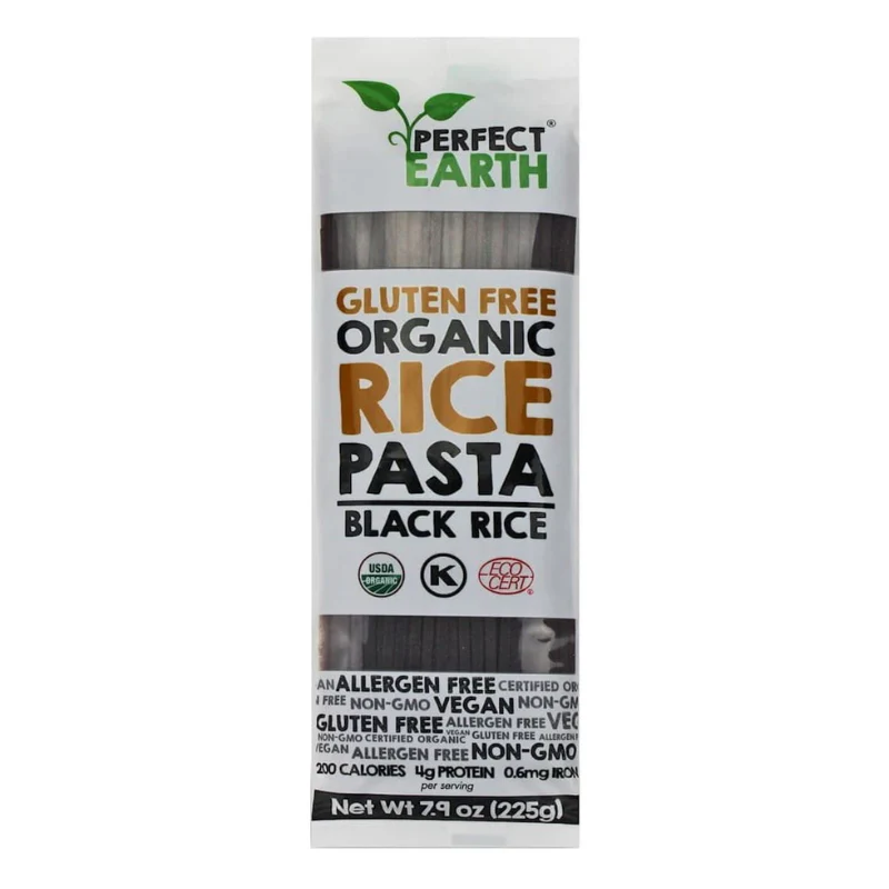 Nouilles de riz noir sans gluten BIO - PERFECT EARTH - 225g