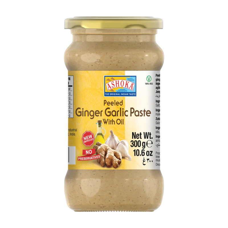 Pâte d’ail et de gingembre à l’huile - ASHOKA - 300g