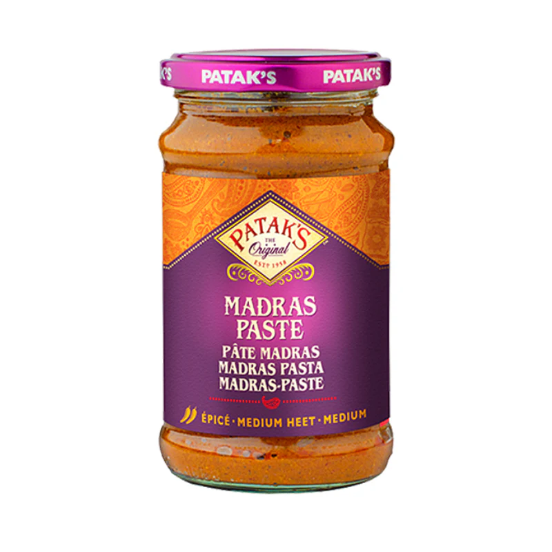 Pâte de curry Madras épicé - PATAK'S - 312g