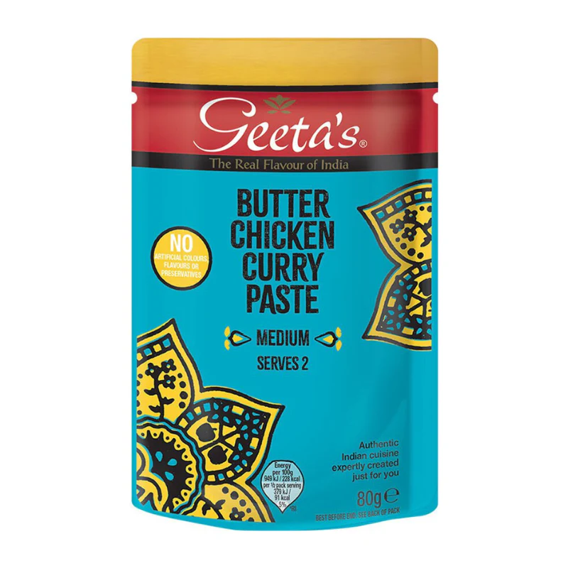 Pâte de curry pour poulet au beurre - GEETA'S - 80g