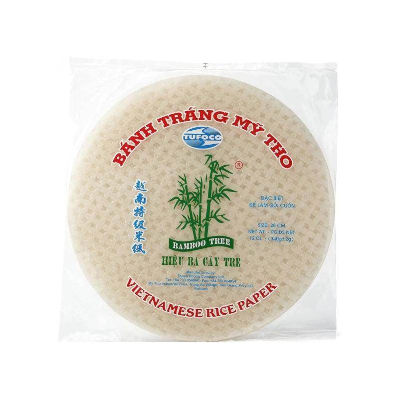 Feuilles de riz 31cm Spring roll - banh Trang My Tho - BAMBOO TREE - 340g
