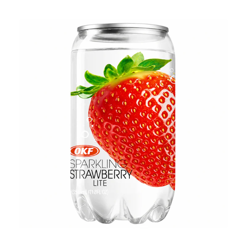 Boisson pétillante à la fraise (canette) - OKF - 350ml